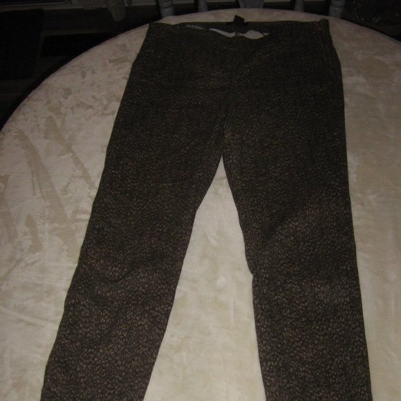 H & M Ladies Brown Patterned Pants, Size 10 $5.00 AS AN ADD ON - Picture 1 of 3
